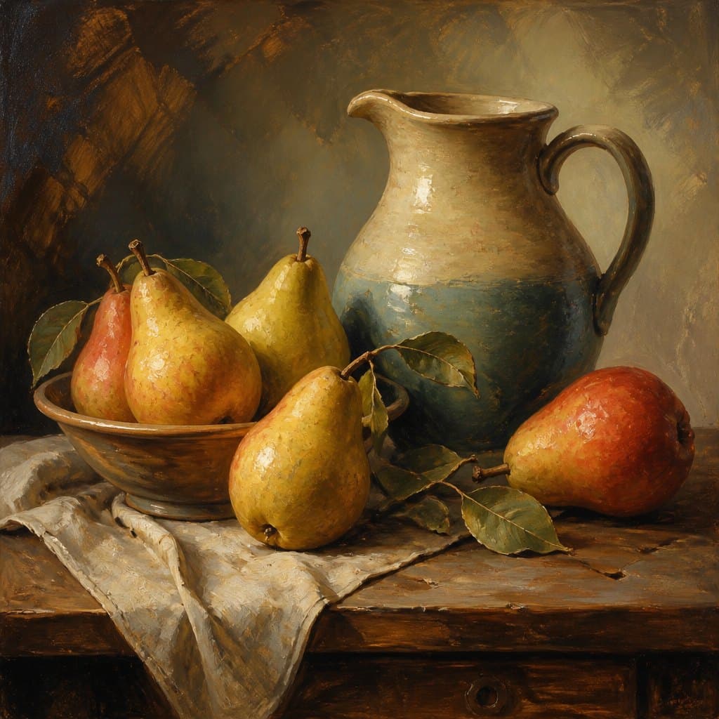 AI-generated demonstration of Oil Painting