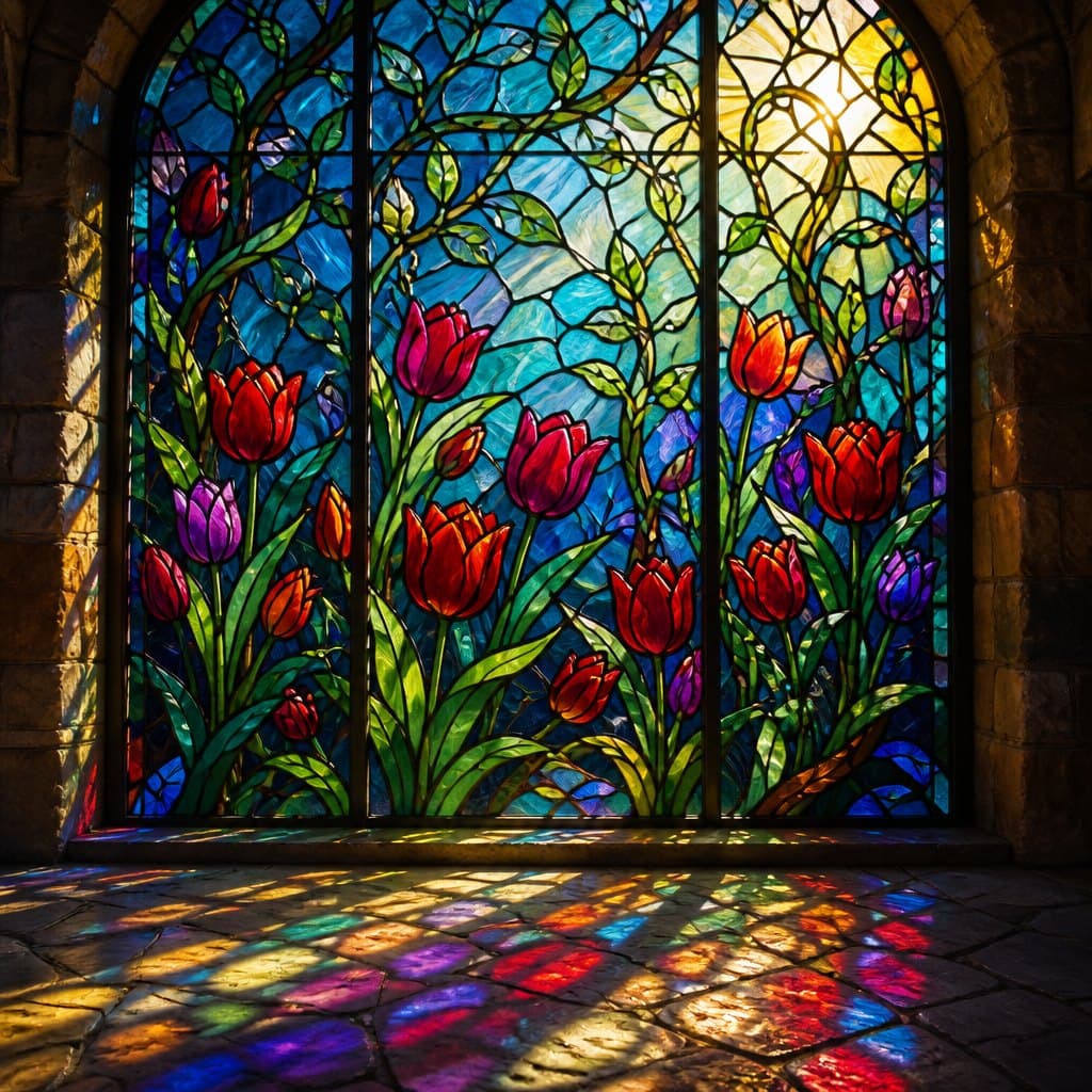 AI-generated demonstration of Stained Glass