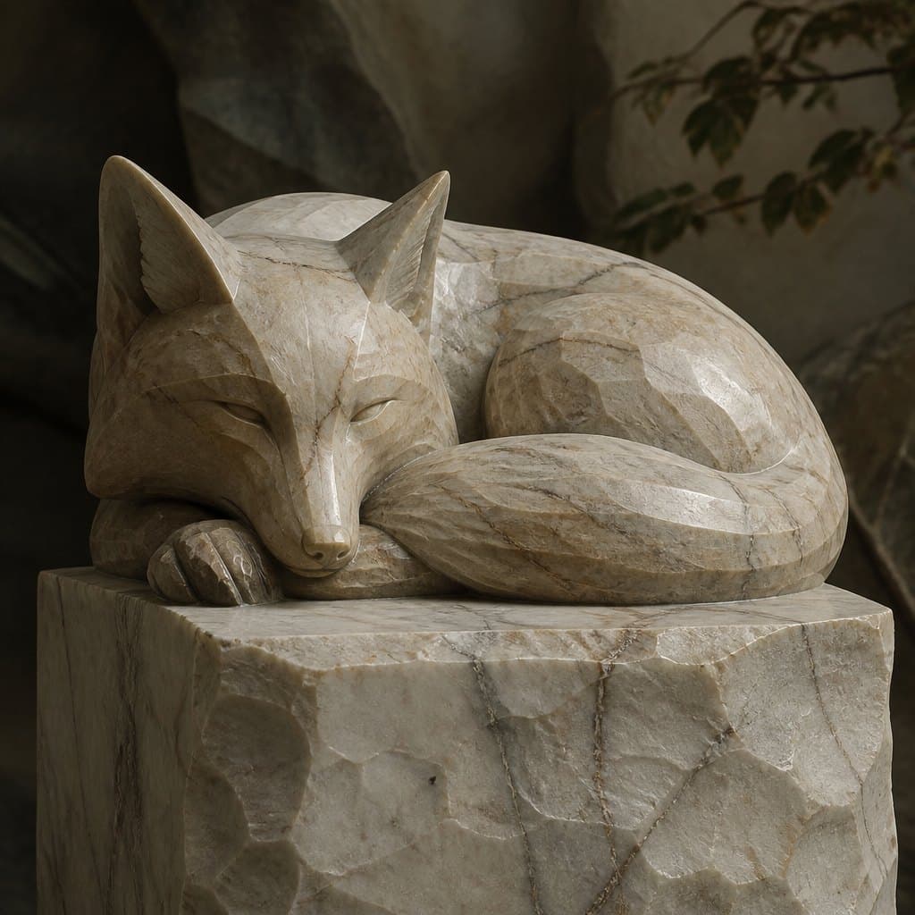 AI-generated demonstration of Stone Carving