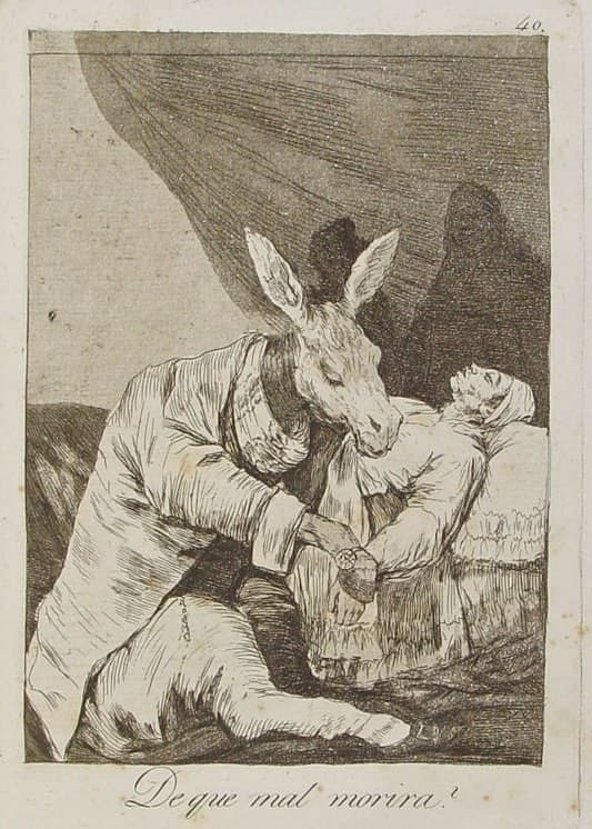¿De qué mal morirá? — Aquatint