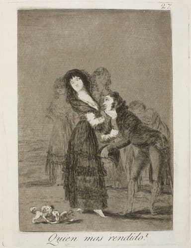 Quien mas rendido? — Aquatint