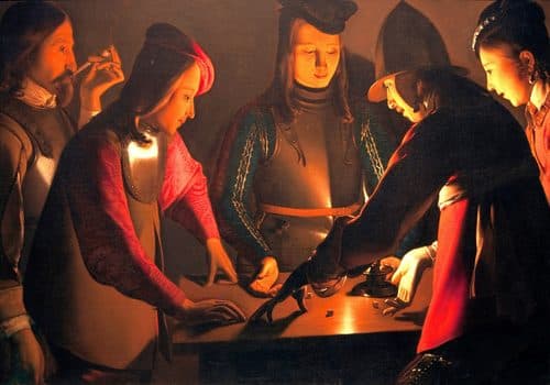 Die Würfelspieler — Chiaroscuro