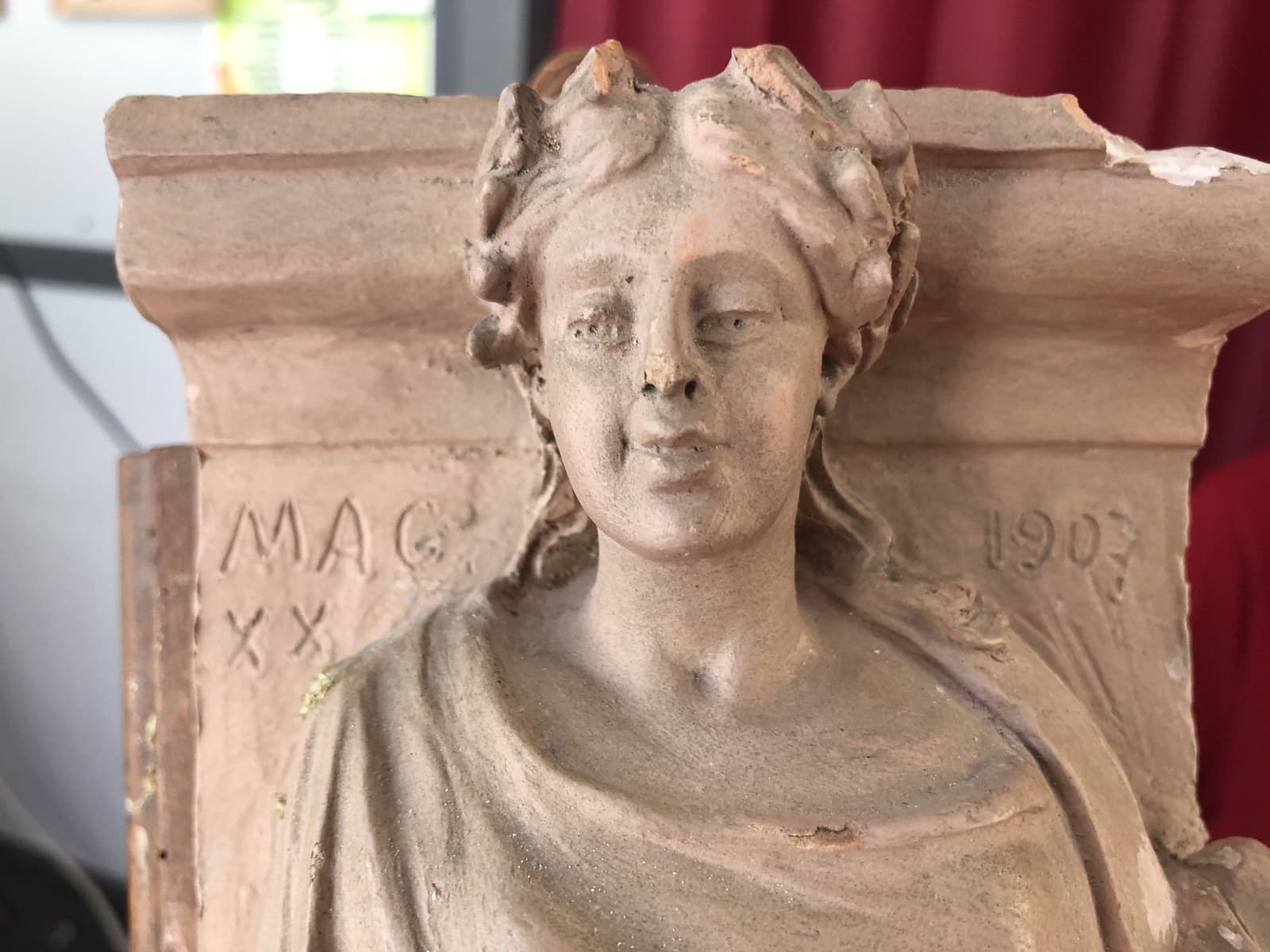 Bozzetto in terracotta della Sicilia del Tripisciano 06 — Clay Modeling