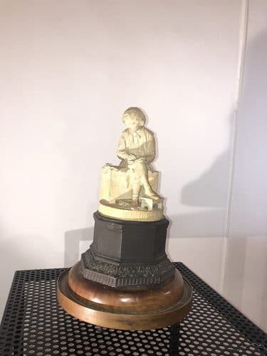 Frattallone L'ora di studio bozzetto in terracotta 01 — Clay Modeling