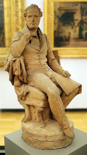 Giulio monteverde, vincenzo bellini, 1879, bozzetto in terracotto per un monumento a catania — Clay Modeling