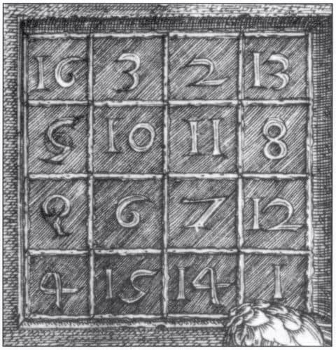 Albrecht Dürer - Melencolia I (detail) — Cross-Hatching