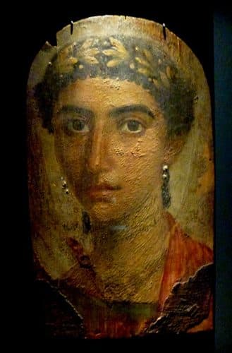 Fayum mummy portrait of Eirene — Encaustic