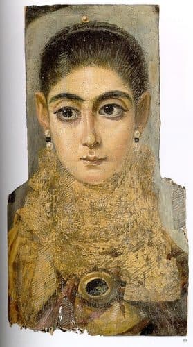 Portrait of a woman, known as "L'Européenne"label QS:Lfr,"Portrait de femme dite "L'Européenne""label QS:Len,"Portrait of a woman, known as "L'Européenne"" — Encaustic