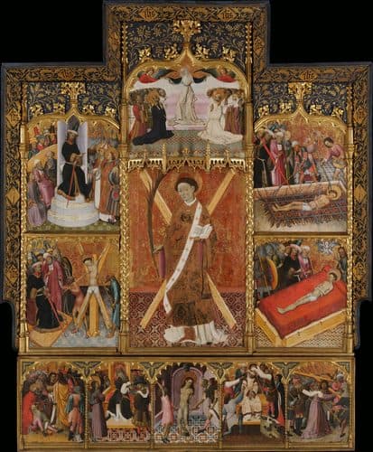 Altarpiece of Saint Vincenttitle QS:P1476,en:"Altarpiece of Saint Vincent"label QS:Len,"Altarpiece of Saint Vincent" — Gilding