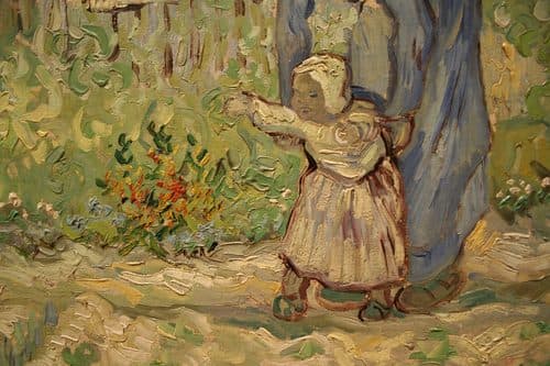 First Steps, after Millet (detail) — Impasto
