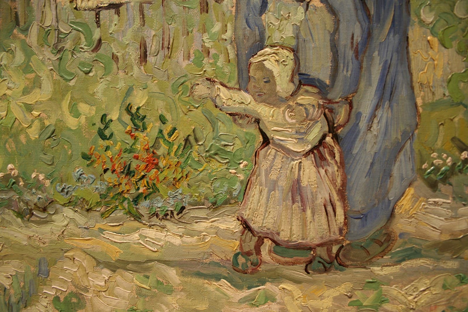First Steps, after Millet (detail) — Impasto
