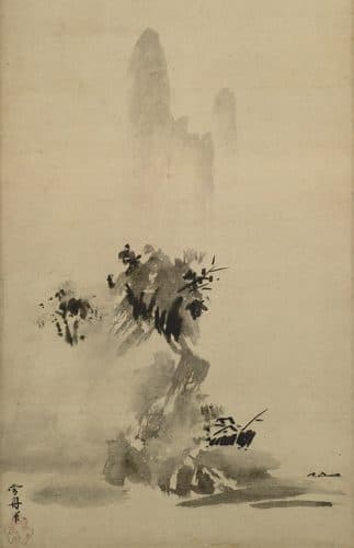 Haboku-Sansui, splashed-ink style landscape — Ink Wash