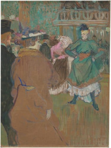 Im »Moulin Rouge«: Beginn der Quadrille — Lithography
