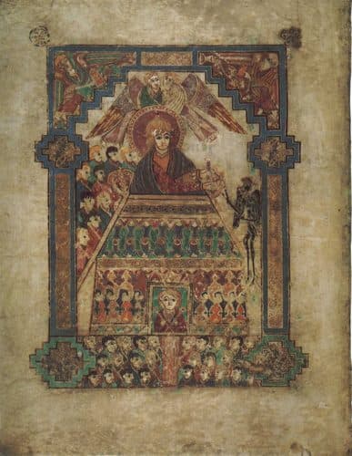 KellsFol202vTemptationOfChrist — Manuscript Illumination