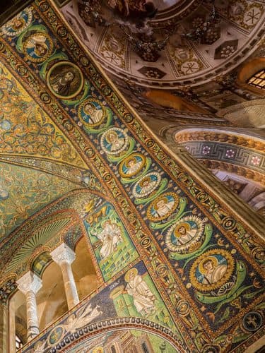 Basilica of San Vitale - triumphal arch mosaics — Mosaic