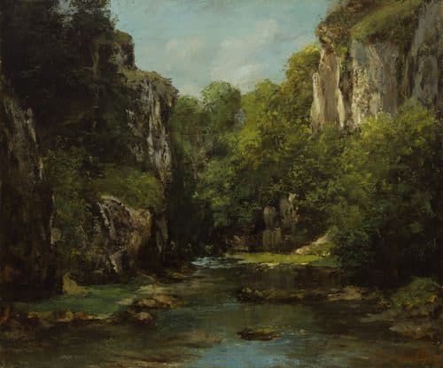The Stream of the Black Well — Palette Knife Painting