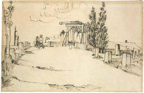 The Bridge of Langlois at Arles — Pen and Ink