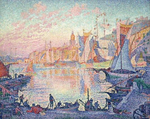 サン=トロぺの港 — Pointillism