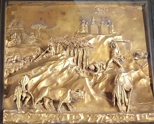 Lorenzo Ghiberti-Cain and Abel-The Gates of Paradise-Original-Museo dell'Opera del Duomo — Relief Carving