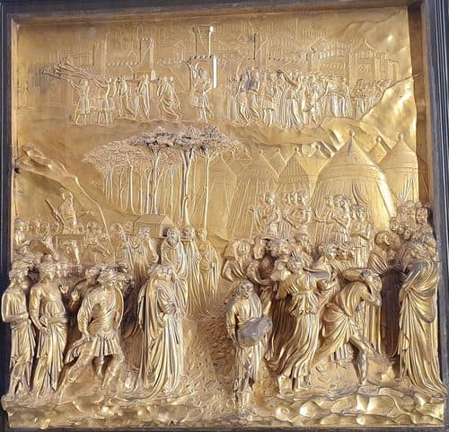 Lorenzo Ghiberti-Joshua-The Gates of Paradise-Original-Museo dell'Opera del Duomo — Relief Carving