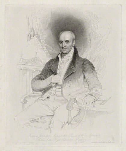 Francis Johnston by Henry Meyer 1823 — Stippling