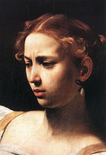 Judith Beheading Holofernes (detail) — Tenebrism