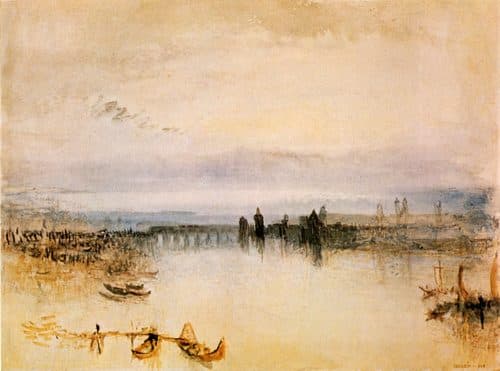 Sketch of the city of Konstanz, 1842 — Watercolor