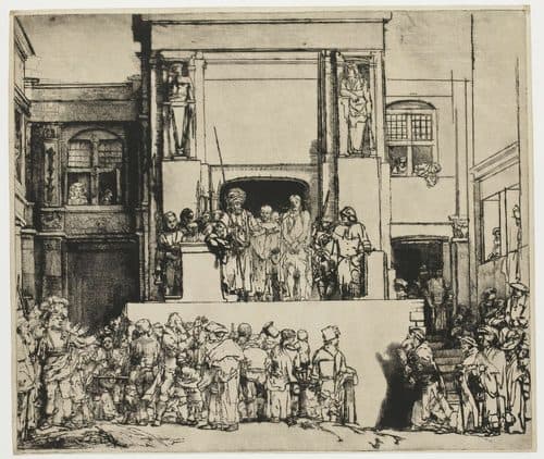 Christ Presented to the People: the Oblong Plate — Drypoint