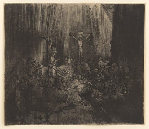 The three crosses LCCN2004665146 — Etching