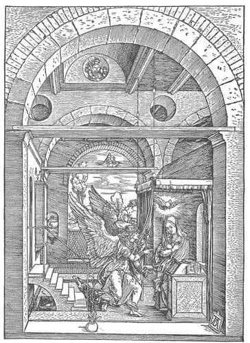 Life of the Virgin: 7. The Annunciation — Hatching