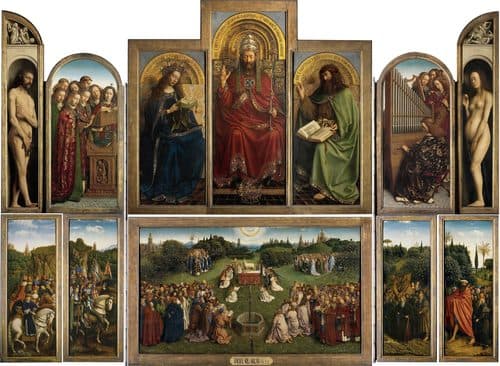 Ghent Altarpiece title QS:P1476,en:"Ghent Altarpiece "label QS:Len,"Ghent Altarpiece "label QS:Les,"Políptico de Gante"label QS:Lhu,"Genti oltár"label QS:Leu,"Bildots mistikoa"label QS:Last,"Polípticu de Gante"label QS:Lru,"Гентский алтарь"label QS:Lde,"Genter Altar"label QS:Lbe,"Генцкі алтар"label QS:Lhy,"Գենտի խորան"label QS:Lbg,"Гентски олтар"label QS:Lda,"Ghent altertavle"label QS:Lro,"Altarul din Ghent"label QS:Lja,"ヘントの祭壇画"label QS:Lsv,"Gentaltaret"label QS:Luk,"Гентський вівтар"label QS:Lzh-hant,"根特祭壇畫"label QS:Lzh-cn,"上帝的羔羊 (范·艾克兄弟)"label QS:Lfi,"Gentin alttari"label QS:Leo,"Genta altaro"label QS:Lit,"Polittico dell'Agnello Mistico"label QS:Lko,"헨트 제단화"label QS:Lfr,"L'Agneau mystique"label QS:Lel,"Πολύπτυχο της Γάνδης"label QS:Let,"Genti altar"label QS:Lcs,"Gentský oltář"label QS:Lhr,"Gentski oltar"label QS:Lsk,"Gentský oltár"label QS:Len-gb,"Ghent Altarpiece"label QS:Lcy,"Allorlun Gent"label QS:Lsr-el,"Gentski oltar"label QS:Lsh,"Gentski oltar"label QS:Lpt,"Retábulo de Ghent"label QS:Lnn,"Genthaltaret"label QS:Lsr,"Гентски олтар"label QS:Lsl,"Gentski oltar"label QS:Llb,"Genter Altor"label QS:Lhe,"תמונת המזבח של גנט"label QS:Lth,"ฉากแท่นบูชาเกนต์"label QS:Lid,"ghent altarpiece"label QS:Lpl,"Ołtarz Gandawski"label QS:Lnb,"Ghent altertavle"label QS:Lnl,"Het Lam Gods"label QS:Lzh,"根特祭坛画"label QS:Lca,"L'adoració de l'Anyell Místic"label QS:Lzh-hk,"根特祭壇畫"label QS:Larz,"تقديس الحمل"label QS:Lsr-ec,"Гентски олтар"label QS:Lar,"تقديس الحمل"label QS:Lzh-hans,"根特祭坛画"label QS:Lmk,"Гентски олтар" — Oil Painting
